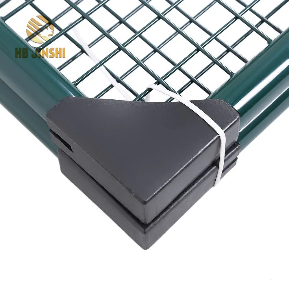 Green Galvanised Steel Mesh Garden Gate