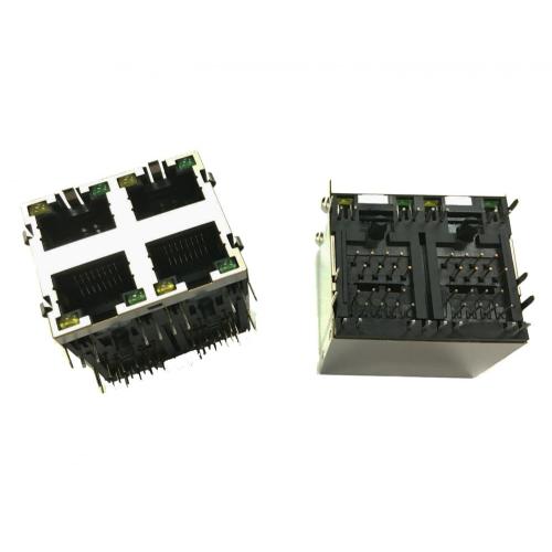 RJ45 JACK ΜΕ ΦΩΤΙΣΤΙΚΟ LED ΑΡΙΣΤΕΡΑ ΠΡΑΣΙΝΟ / ΔΕΞΙΟ ΚΙΤΡΙΝΟ