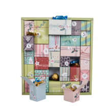 food advent calender box with foil stamping logo