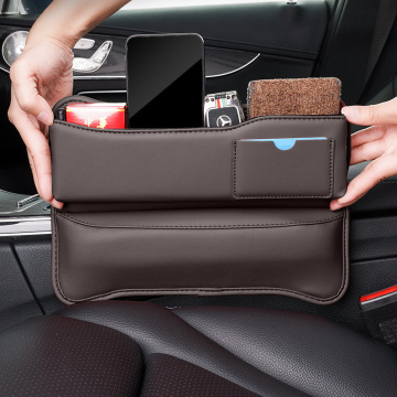 Leather Car Seat Storage Box for Front Seat Gap