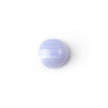 Round Cabochon Flat Bottom Plain Blue Lace Agate