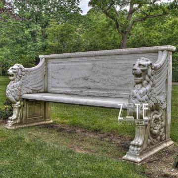 New Products outdoor nature stone antique animal benches