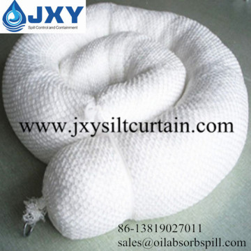 100% PP White Oil Absorbent Boom For Oil Spill Clean-up