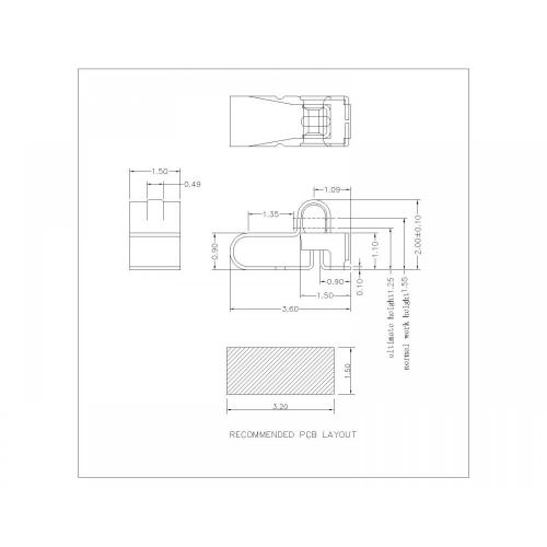 SF-036-XX-19 doigt de source L 3,6 mm