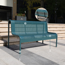 Green Park Galvanized Steel Leisure Bench