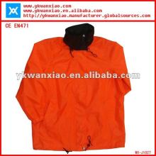 orange waterproof jacket with Oxford ,Fluorescent waterproof jacket with lightweight ,lightweight waterproof jacket