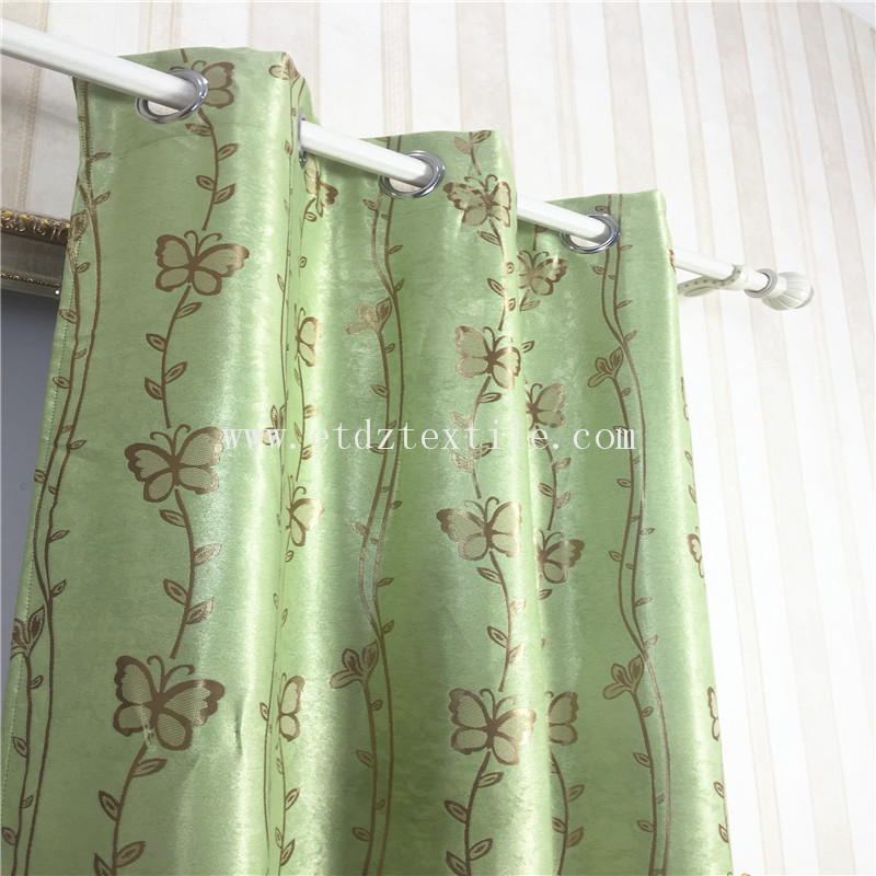 LARGE JACQUARD BUTTERFLY DESIGN CURTAIN