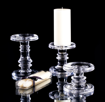 hand pressed votive candle holders