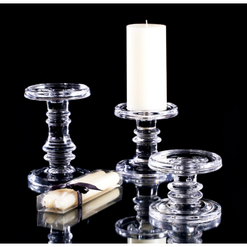 hand pressed votive candle holders