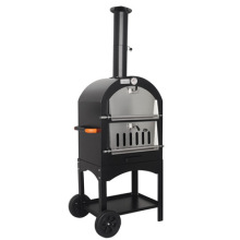 Outdoor Courtyard wood fire stainless steel baking machine charcoal Oven pizza maker stove baking Portable Pizza Oven