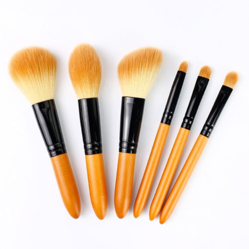 6 Pcs mini portable travel makeup brush