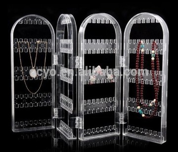 clear acrylic jewelry display neck stands