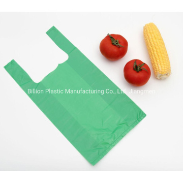 Green Market Shopping Plastic T Shirt Bag Vest Bag, Plastic Carrier Bags