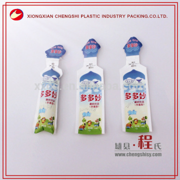 Chengshi liquid filling bag,food grade plastic package bag for milk,juice,jelly etc.