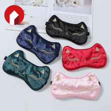 Silk imitation fox eye mask