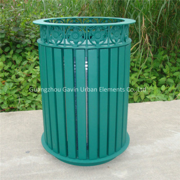 Metal outdoor waste paper bin hotel trash can manufacturers