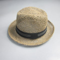 Chapeau de paille de Style Fedora classique hommes