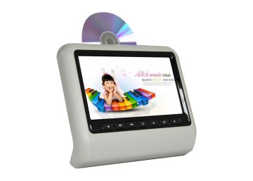 Bmw Concept Active Headrest Dvd Player Wrapped With Leather Design