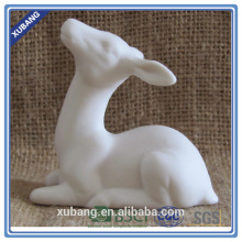 White hanging reindeer ceramic christmas hanging deer ornament