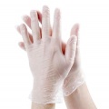 gants jetables de vinyle d&#39;examen médical de sécurité