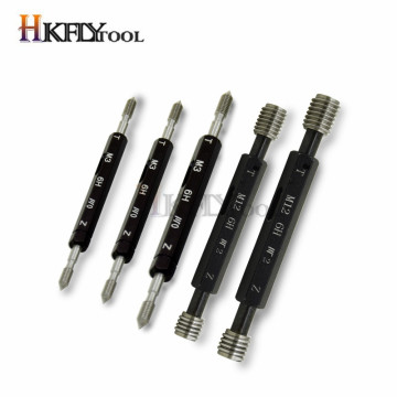 M2 M3 M4 M5 M6 M7 M8 M9 M10 Metric 6H Steel Double End Hex Handle Thread Plug Gage Gauge With Case M7 M8 M9 M10 M11M12M13M14M16