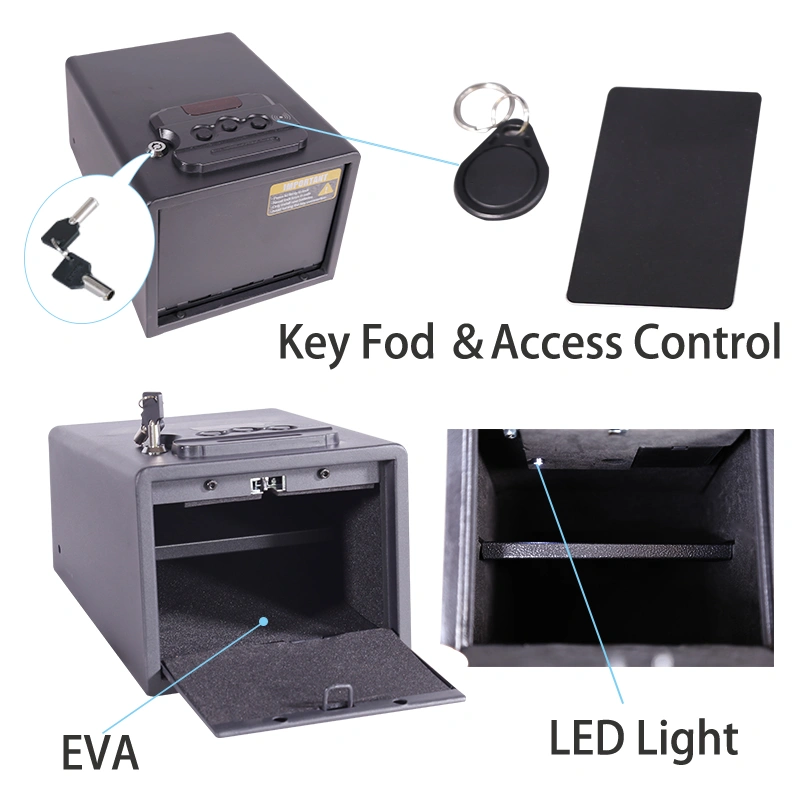 Pistol Hand Gun Small Safety Gun Vault Digital Keypad Portable Hand Gun Safe Box/