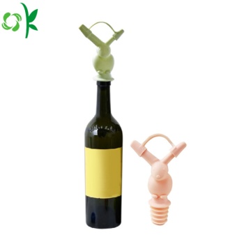 Huileur écologique de bouchon de bouteille de vin en silicone