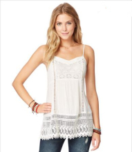 Women's Sleeveless Lorimer Sheer Woven Tunic Top