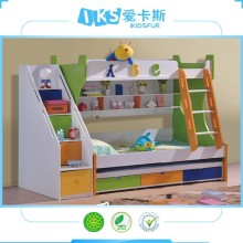 805# colorful kids bunk beds with cabinet