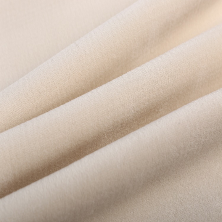 warm bonded fleece fabric 95% Polyester 5% Spandex velvet fabric super soft winter coat fabric