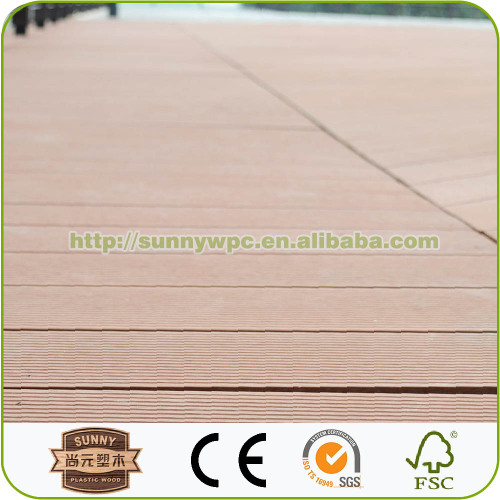 anti-UV outdoor pvc decking floor covering