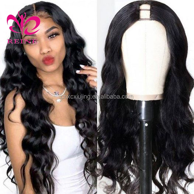 Reine Hair Body Wave U Part Wigs Body Wave Human Hair U Shape Wig Peruvian 28 30 Inch Remy Hair Wigs Glueless 150% 180%