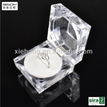 Clear acrylic ring box,small plastic ring boxes