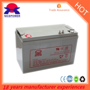 12v 100ah solar gel battery