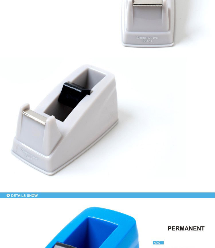 Comix Office Blue White 18 mm Tape Dispenser Desktop