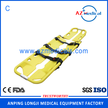 Emergency rescue adjustable aluminum alloy scoop stretcher