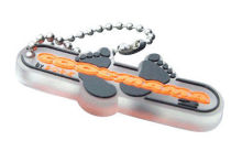 Promotional Engraved Key Chains, Eco-friendly Silicone Keychains With Debossed Logo