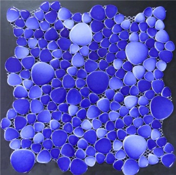 Blue color irregular mosaic/hot product irregular ceramic marble mosaic tile