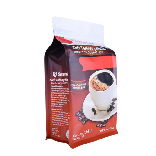 Kantong kotak pencetakan khusus untuk kemasan biji kopi