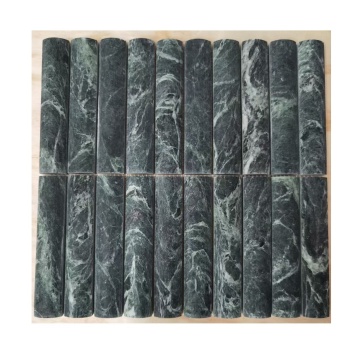 Concave Fluted Marble Travertine Mosaic Backside Net for Bathroom and Kitchen Tiles