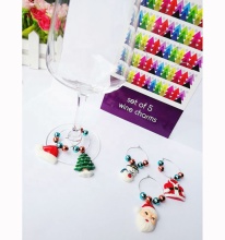 Custom Wine Glass Charms - Christmas Resin Wine Glass Rings