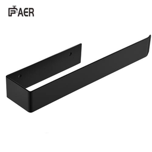 Matte Black Square Stainless Steel Towel Rack