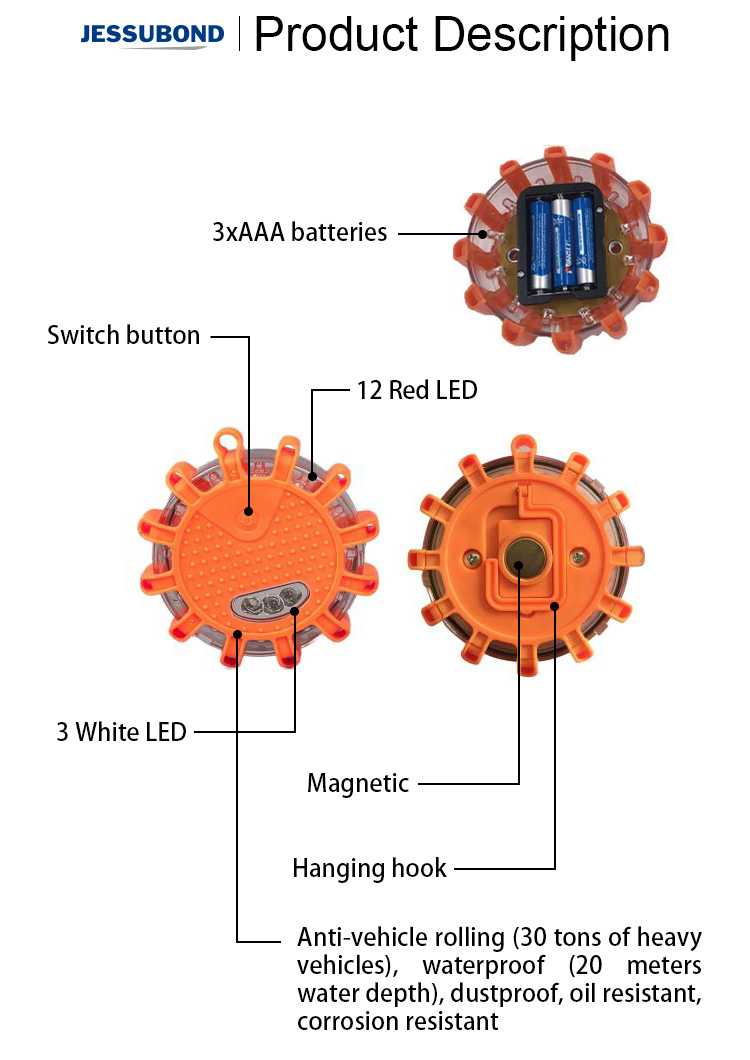 LED Traffic Lights For Sale, Plastic Emergency Safety Flashing Traffic Light/