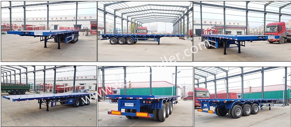 4 Axles Container Flatbed Trailers