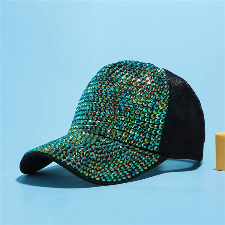 Korean Version of Rhinestone Fashion Wild Summer Sunscreen Sun Hat Ins Diamond Stage Cap