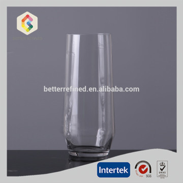 Cylinder Clear Blown Glass Vase