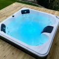 Outdoor Hot Tub Designs luxury white and black 4 person hot tubs
