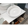 Pure acrylic solid surface countertop washbasin for bathroom