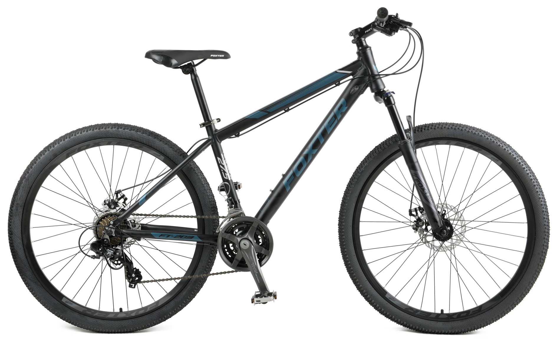 27.5 inç FT-203 alaşımlı çerçeve dağ bisikleti 24 vitesli ön süspansiyon çatalı mavi siyah 27.5inch FT-203 alloy frame mountain bike 24speed front suspension fork blue black