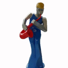 Street Garden Decoration Figure Sculptures Resin Musician Statue Jazz